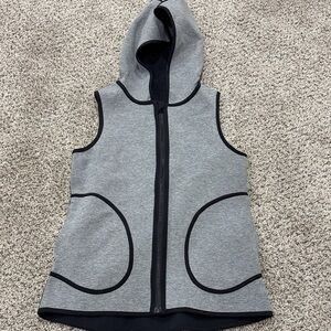 Lululemon Gray and Black Hooded Vest